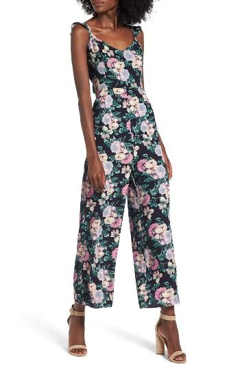 Women's Leith Ruffle Strap Jumpsuit - Blue