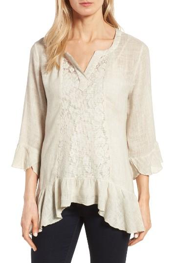 Women's Kut From The Kloth Asymmetrical Ruffle Top