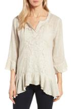 Women's Kut From The Kloth Asymmetrical Ruffle Top