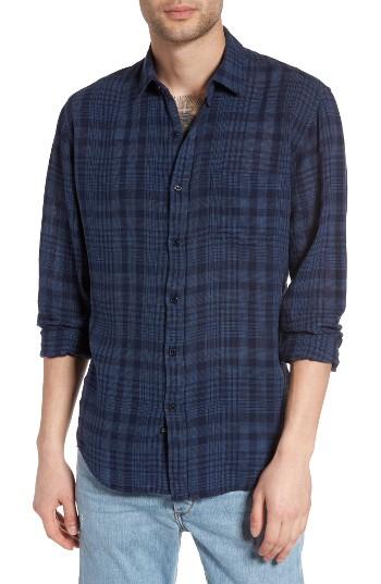 Men's Rails Connor Linen & Rayon Shirt - Blue