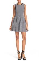 Women's Alice + Olivia Kamilah Texture Stitch Fit & Flare Dress