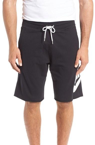 Men's Nike 'nsw' Logo French Terry Shorts - Black