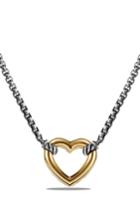 Women's David Yurman 'cable Collectibles' Heart Station Necklace With 18k Gold