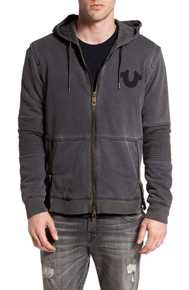 Men's True Religion Brand Jeans 'moto' Zip Hoodie
