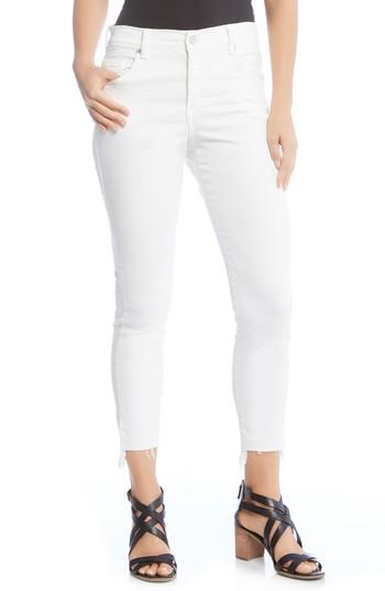 Women's Karen Kane Zuma Step Hem Skinny Jeans - White