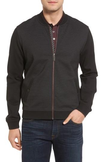 Men's Ted Baker London Badford Baseball Jacket (m) - Black