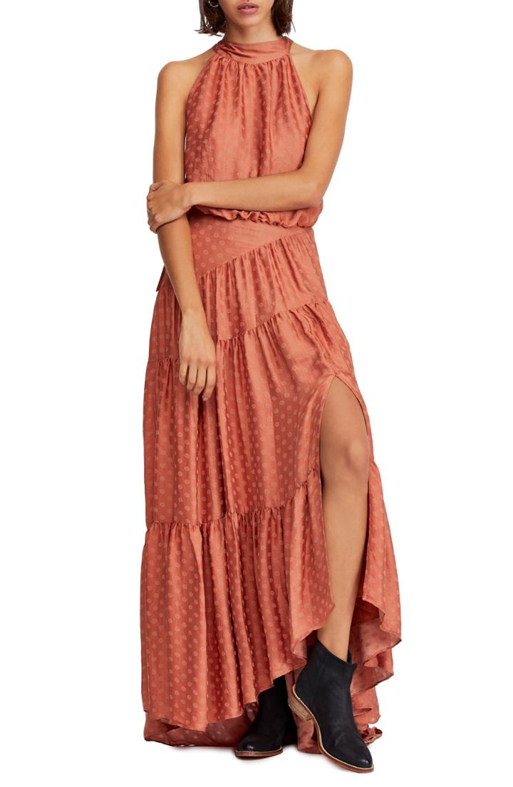 Women's Free People Wild Heart Maxi Dress - Orange