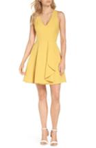 Women's Adelyn Rae Fallon Sleeveless Fit & Flare Dress - Yellow