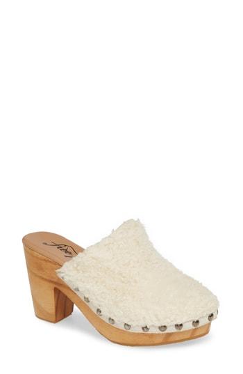 Women's Free People Cabin Fever Clog Us / 36eu - White