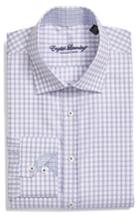 Men's English Laundry Trim Fit Check Dress Shirt - 32/33 - Purple