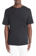 Men's Lemaire Boat Neck Pocket T-shirt - Black