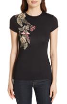 Women's Ted Baker London Hallie Pirouette Fitted Tee - Black