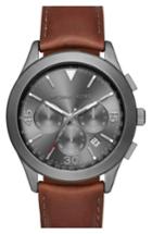 Men's Michael Kors 'gareth' Chronograph Leather Strap Watch, 43mm