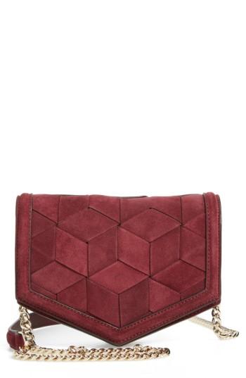 Women's Welden Jaunt Woven Calfskin Suede Wallet On A Chain -