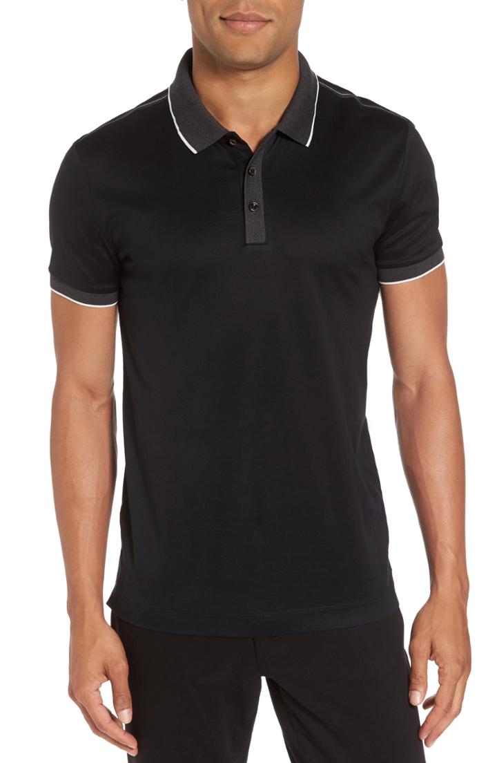 Men's Boss Orange Phillipson Polo - Black