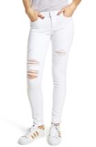 Women's Paige Verdugo Ripped Ultra Skinny Jeans - White