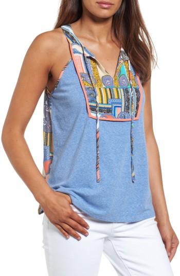 Women's Thml Mixed Media Tank Top - Blue