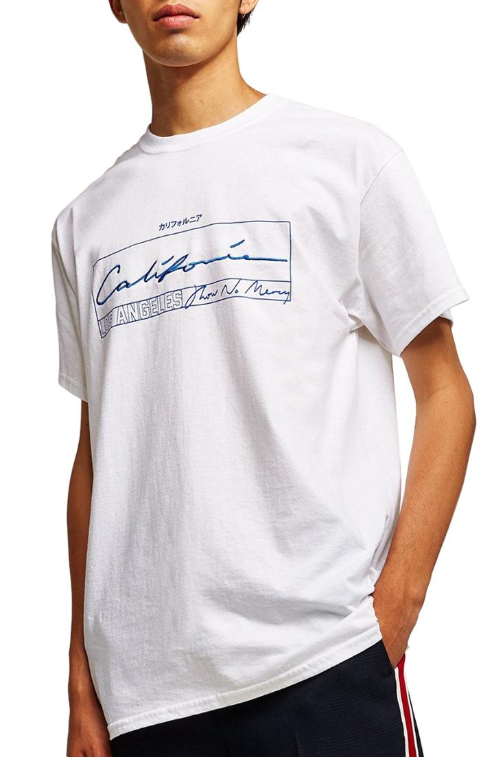 Men's Topman California Print T-shirt - White
