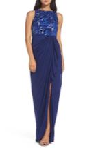 Women's Adrianna Papell Sequin Lace Gown - Blue