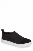 Men's Hip And Bone Canvas Suede Slider Slip-on Sneaker M - Black