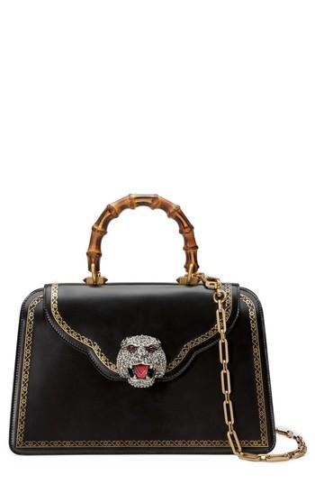 Gucci Thiara Medium Top Handle Bag - Black