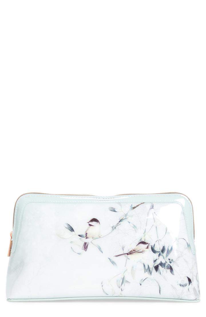 Ted Baker London Asteria Kiss Cosmetics Case, Size - Mint