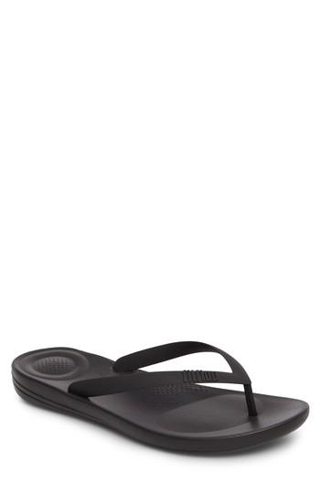 Men's Fitflop Iqushion Flip Flop M - Black