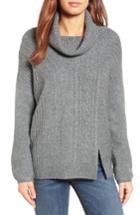 Women's Caslon Cabled Cowl Neck Pullover