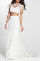 Women's Heartloom Maddie Lace Two-piece Mermaid Gown - White