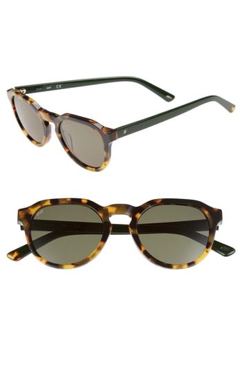 Women's Web 50mm Sunglasses - Havana/ Green