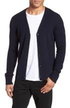 Men's Rag & Bone Gregory Wool Blend Cardigan - Blue