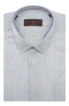Men's Robert Talbott Tailored Fit Stripe Dress Shirt - Beige