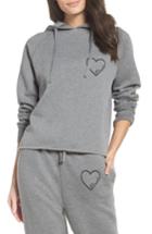 Women's Brunette Blonde Heart Lounge Hoodie /small - Grey