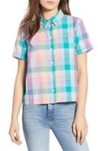 Women's Wrangler Pattern Crop Shirt - Pink
