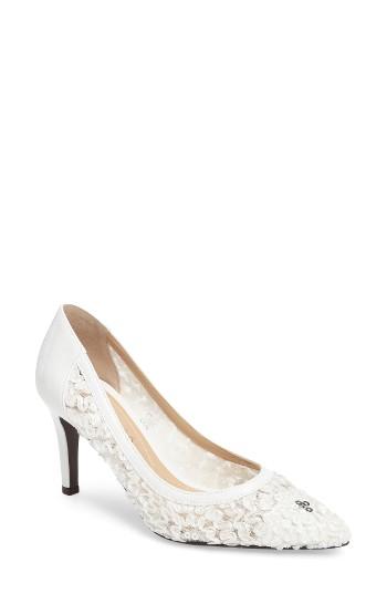 Women's J. Renee Camellia Pointy Toe Pump B - White