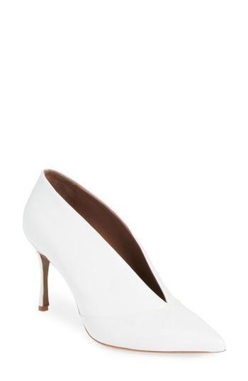 Women's Tabitha Simmons Strike Pointy Toe Pump Us / 36eu - White