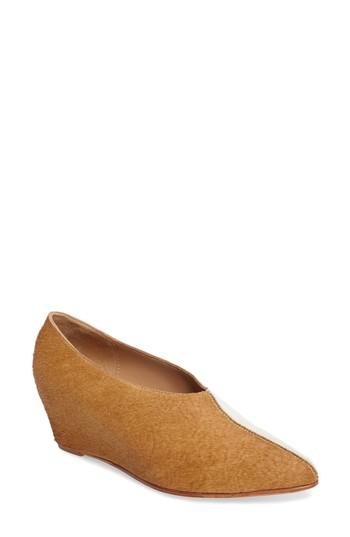 Women's Huma Blanco Lorenze Genuine Calf Hair Wedge(women) Us / 37eu - Beige