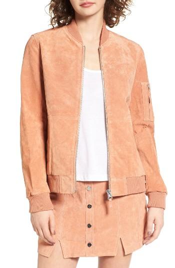 Women's Obey Nomadic Suede Bomber Jacket