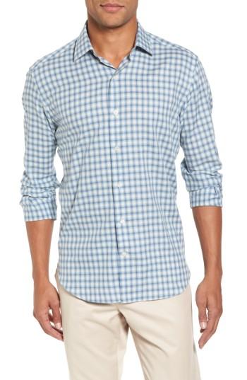 Men's Culturata Slim Fit Plaid Twill Sport Shirt - Blue