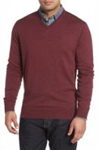 Men's Peter Millar Merino Sweater - Burgundy