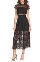 Women's Foxiedox Calla Lace Midi Dress - Black