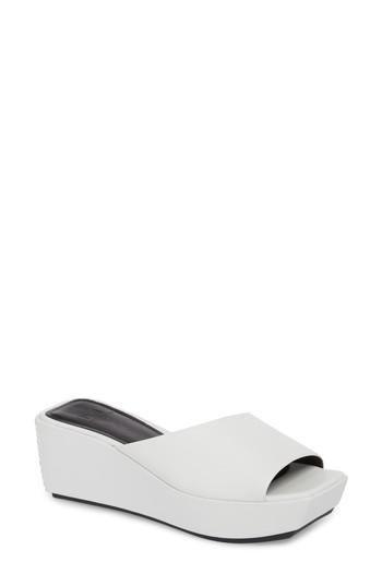Women's Marc Fisher Ltd Yailyn Platform Slide Sandal M - White