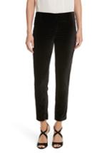 Women's Alice + Olivia Stacey Slim Velvet Ankle Pants - Black