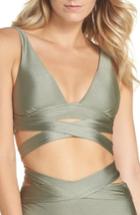 Women's Becca Ballerina Wrap Bikini Top - Green