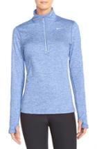 Women's Nike 'element' Dri-fit Half Zip Performance Top - Blue