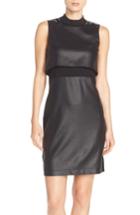 Women's French Connection Sleeveless Popover Body-con Dress - Black