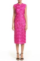 Women's Monique Lhuillier Lace Sheath Dress - Pink