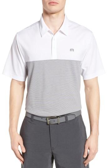 Men's Travis Mathew Sivanish Pique Polo - White