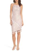 Women's Bronx And Banco Natasha Asymmetrical Lace Dress - Beige