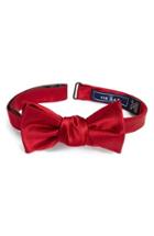 Men's The Tie Bar Solid Silk Bow Tie, Size - Red